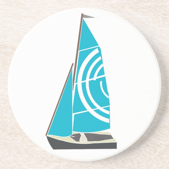 Vintage Dinghy Coaster (Front)