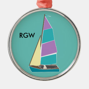 Vintage Dinghy Metal Tree Decoration