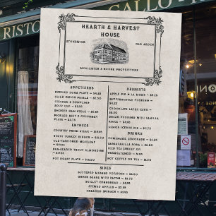Vintage Dining Old‑Time Restaurant  Menu
