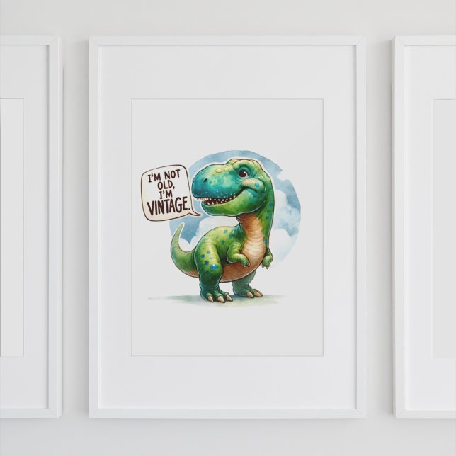 Vintage Dinosaur Delight Poster (Creator Uploaded)