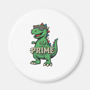 Vintage Dinosaur Sunglasses Prime Cartoon Shirt_1 Magnet