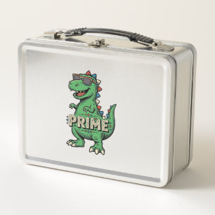 Vintage Dinosaur Sunglasses Prime Cartoon Shirt_1 Metal Lunch Box