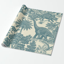 Vintage Dinosaur Toile Pattern