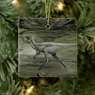 Vintage Dinosaurs, a Cretaceous Hypsilophodon Ceramic Ornament