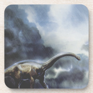 Vintage Dinosaurs, Barapasaurus with Storm Clouds Coaster