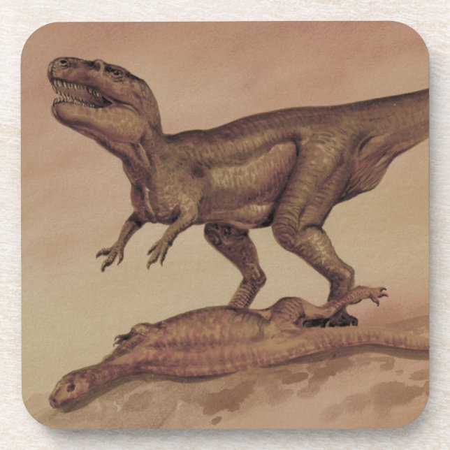 Vintage Dinosaurs, Carnivore Giganotosaurus Coaster (Front)