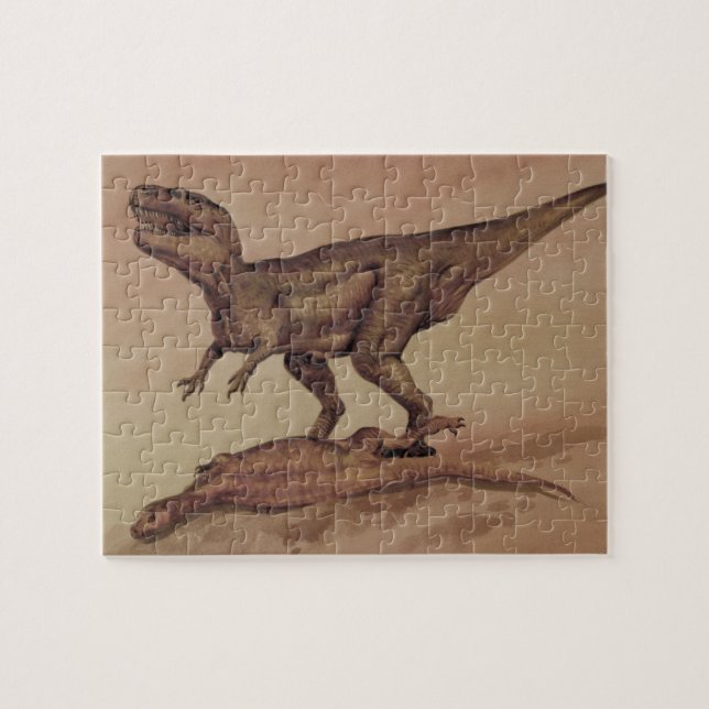 Vintage Dinosaurs, Carnivore Giganotosaurus Jigsaw Puzzle (Horizontal)
