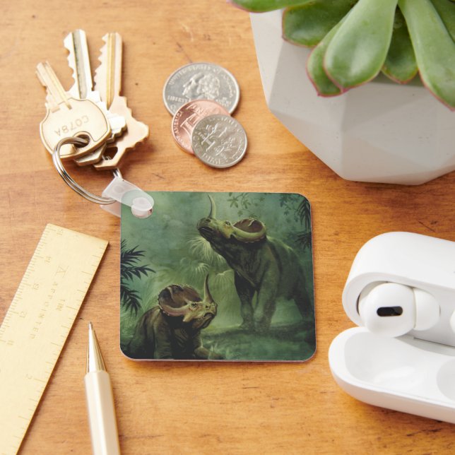 Vintage Dinosaurs, Centrosaurus in the Jungle Key Ring (Desk)
