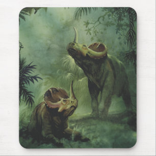 Vintage Dinosaurs, Centrosaurus in the Jungle Mouse Mat