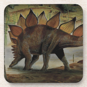 Vintage Dinosaurs, Stegosaurus, Tail with Spikes Coaster