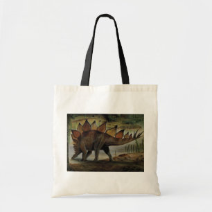 Vintage Dinosaurs, Stegosaurus, Tail with Spikes Tote Bag