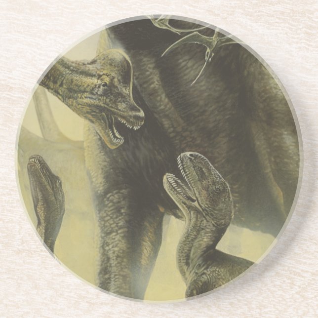 Vintage Dinosaurs, Torvosaurus and Brachiosaurus Coaster (Front)