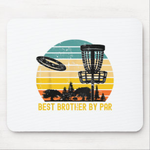 Vintage Disc Golf Brother - Best Brother By Par Di Mouse Mat