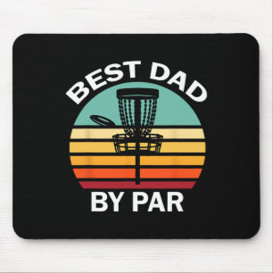 Vintage Disc Golf Dad Best Dad By Par Disc Golf Mouse Mat