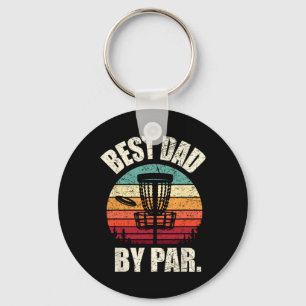 Vintage Disc Golf Dad Shirt, Best Dad By Par Frisb Key Ring