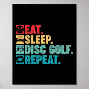 Vintage Disc Golf Design For Men Women Disc Golf P Poster