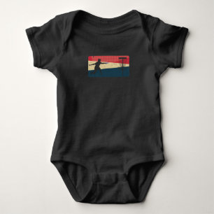 Vintage Disc Golf Frisbee Sport Baby Bodysuit