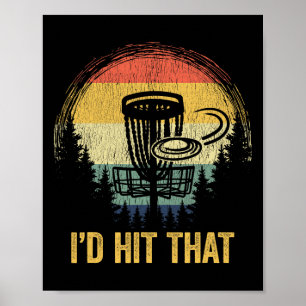 Vintage Disc Golf Funny Retro Frisbee Golf Disc Sp Poster