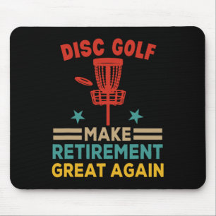 Vintage Disc Golf Make Retirement Great Again Funn Mouse Mat