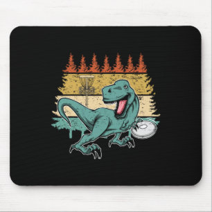 Vintage Disc Golf Player I Dinosaur Disc Golf Sket Mouse Mat