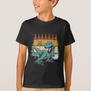 Vintage Disc Golf Player I Dinosaur Disc Golf Sket T-Shirt