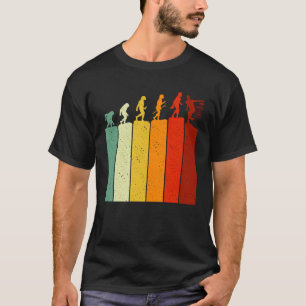 Vintage Disc Golf Retro Evolution Mens Womens T-Shirt
