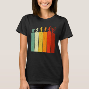 Vintage Disc Golf Retro Evolution Mens Womens T-Shirt