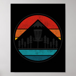 Vintage Disc Golf Rolf Retro Frisbee Disc Golfer Poster