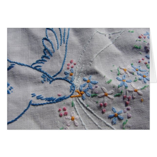 Vintage Dish Towel Bird (Front Horizontal)