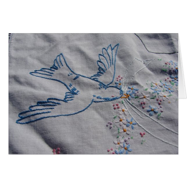 Vintage Dish Towel Bird (Front Horizontal)