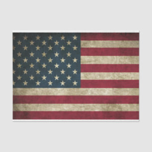 Vintage Distressed American Flag Tissue Paper