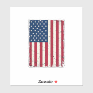 Vintage Distressed American Flag Vector Shirt Desi