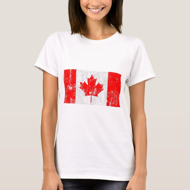 Vintage Distressed Canada Flag Shirt (Front)