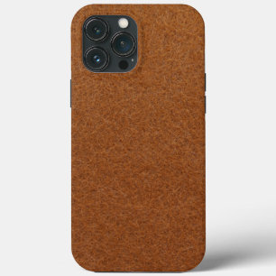 Vintage Distressed Cognac Leather Texture iPhone 13 Pro Max Case