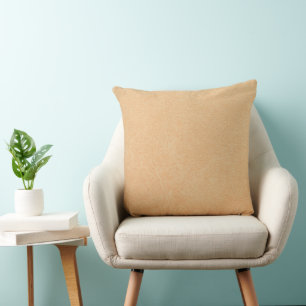 Vintage Distressed Cognac Leather Texture Cushion