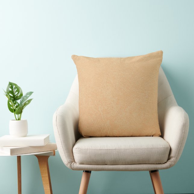 Vintage Distressed Cognac Leather Texture Cushion (Chair)