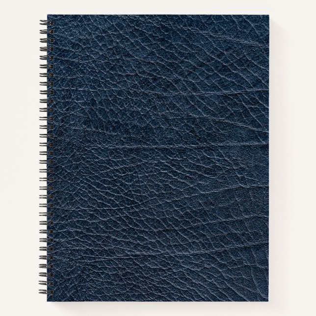 Vintage Distressed Cognac Leather Texture Notebook (Front)