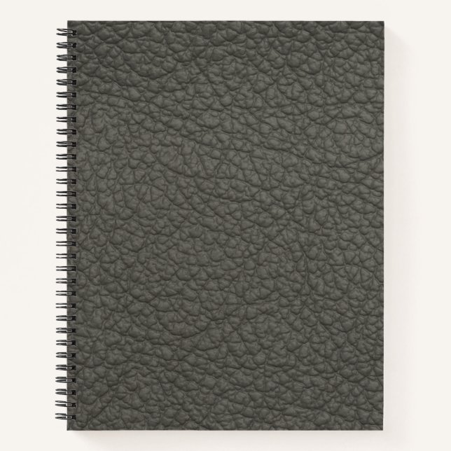 Vintage Distressed Cognac Leather Texture Notebook (Front)