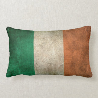 Vintage Distressed Flag of Ireland Lumbar Cushion
