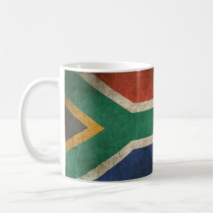 Vintage Distressed Flag of South Africa Coffee Mug