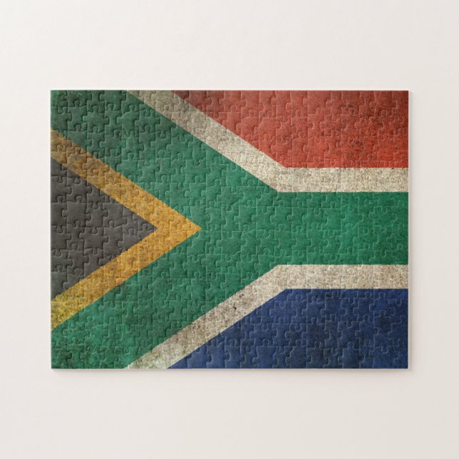 Vintage Distressed Flag of South Africa Jigsaw Puzzle (Horizontal)