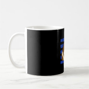 Vintage distressed football season game day coffee mug