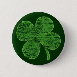Vintage Distressed Four-Leaf Clover Pin