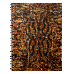 Vintage Distressed Grunge Tiger Animal Print Notebook