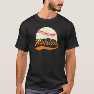 Vintage Distressed Houston Texas Skyline Apparel T-Shirt