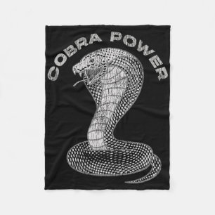 Vintage Distressed King Cobra Power Snake Muscle C Fleece Blanket