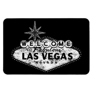 Vintage Distressed Las Vegas Sign Magnet