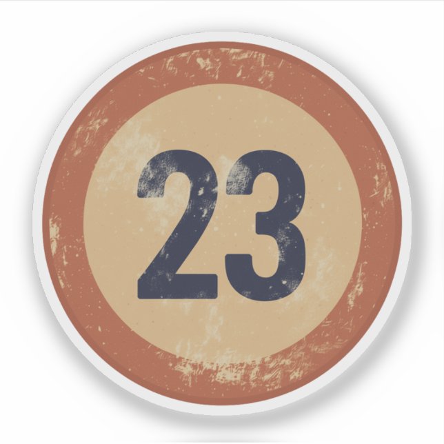 Vintage Distressed Number 23 (Front)