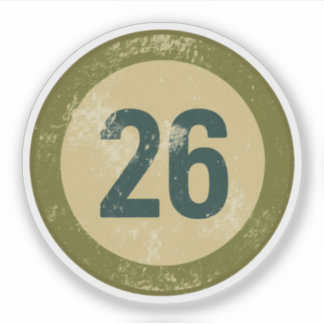 Vintage Distressed Number 26