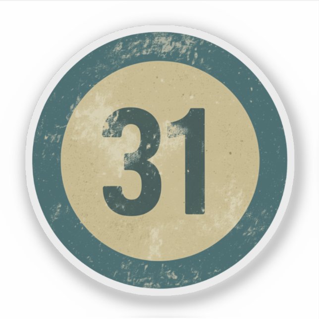 Vintage Distressed Number 31 (Front)